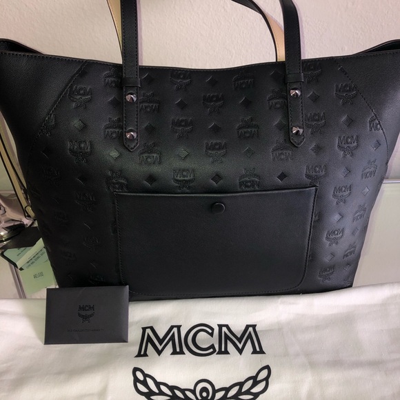 ❤️SOLD ❤️Authentic Brand New MCM Black Tote - Picture 4 of 13